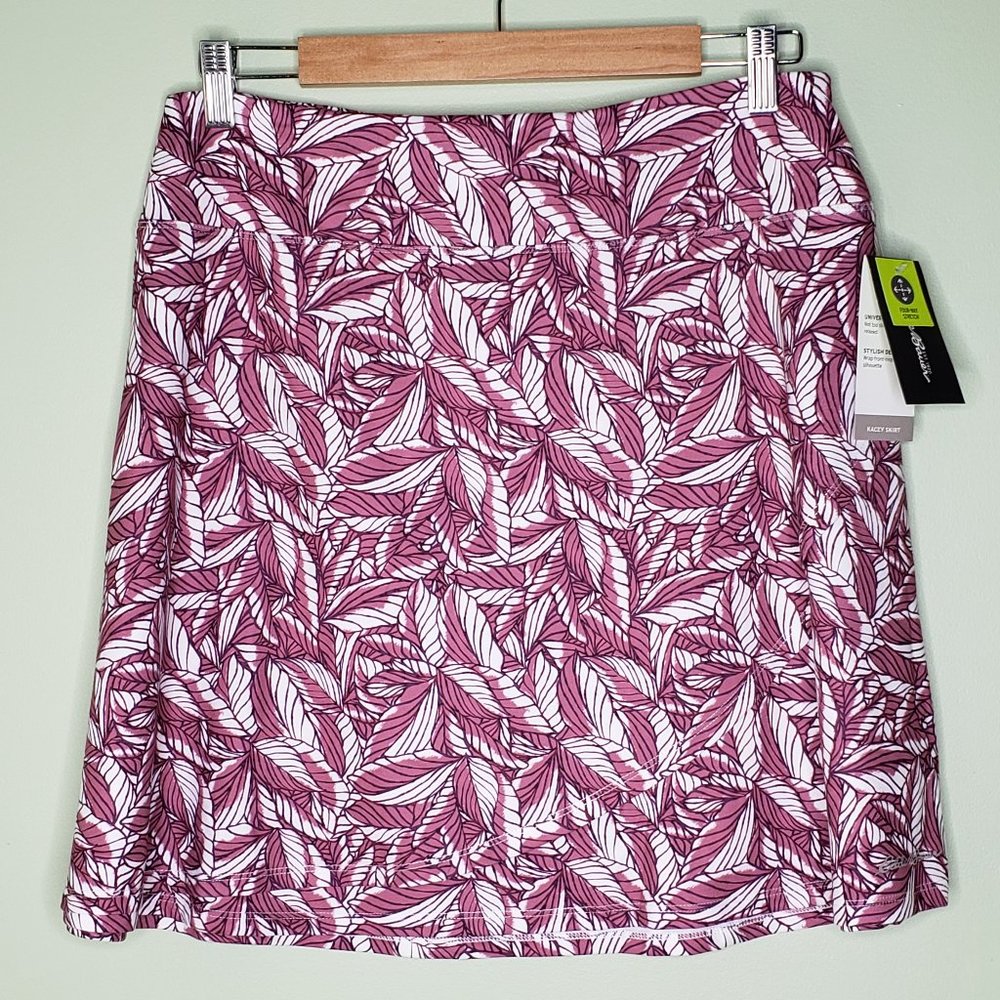 EDDIE BAUER Kacey Skirt Zindfandel Simple Palm NWT